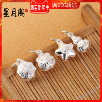 s990 sterling silver Fortune Star gourd pendant red rope woven bracelet necklace Crystal agate hand string Bodhi silver accessories