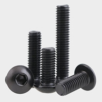 M5M6M8M10 Black 304 stainless steel round head hexagonal screws embolized black-galvanized large umbrella screw