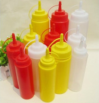 Plastic sauce bottle with flower mouth Squeeze pot Squeeze sauce pot Chocolate sauce bottle Squeeze bottle Jam tomato salad bottle