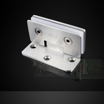 Cast 304 stainless steel door clip glass door hinge showcase shower room bathroom clip large 90 degree-single-sided hinge