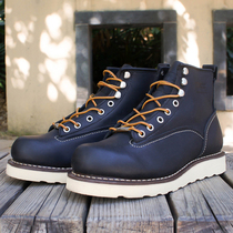 PF High Helps Mens Shoes Special Cabinet Mens Boots Bull Leather Locomotive Boots Outdoor Martin Shoe Leisure tooling shoes PF9655