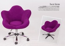 Lifting fashion cute flower chair single plum chair computer chair leisure chair lazy sofa