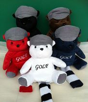 Cute bear golf animal club set cartoon doll club set suitable for No. 1 or No. 3 No. 5 wood