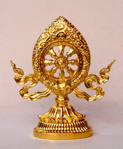 Buddhist supplies Tibet Hengjia boutique Tibetan dense supply of Falun golden trumpet Buddha Hall