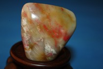 (National Stone Queen) Old Natural Changchang Blood Stone Seal Material Old Natural Blood Stone Wenplay Handle