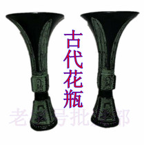 Bronze antiques ornaments flower interspersed bronze round goblet water decoration business housewarming gifts