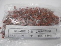 Bole Electronic Porcelain Capacitor 33PF Direct Plug Crystal Capacitor 10