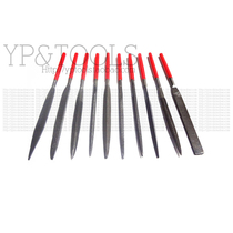 Hugong plastic handle assorted files 5*180mm 10 pieces set plastic file model file file set