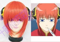 Ten nights TN Gintama Kagura cos wig headdress bun glasses