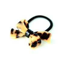 Spot new South Korea imported princess female headdress BAO WEN bow hair rope leather band AB03