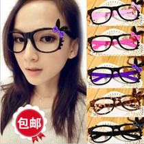 Bow cute decorative glasses frame female Korean version of the tide personality Christmas dress glasses frame masquerade glasses