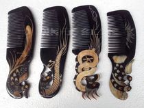 Vietnam mahogany crafts mahogany comb boutique horn comb Vietnam black horn comb