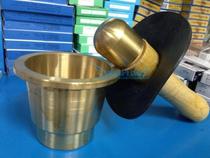 Pharmacy special copper cup Traditional Chinese medicine copper cup Copper medicine bowl Copper medicine cylinder pounding medicine cup medicine mortar medicine mill