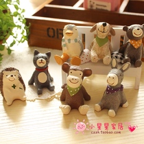 zakka looking up at the sky small animals home pastoral decoration ornaments creative resin ornaments desktop furnishings