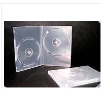 DVD transparent double-sided box CD box Disc box rectangular double disc equipped CD DVD box with film can be inserted