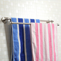 Germany Hongying 304 stainless steel towel rack thickened double pole towel rack bathroom bathroom double gear towel hanging