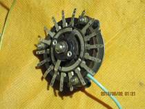 New 40 s 18th gear 1 knife silver-plated old radio instrument band switch