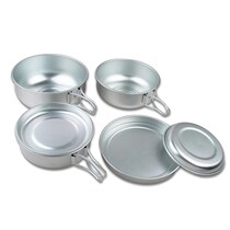 OUT-D Camping Tableware Portable Proud CA-2 Outdoor Travel Ultralight Aluminum Suit 6 Pieces Of Blister Noodle Bowl