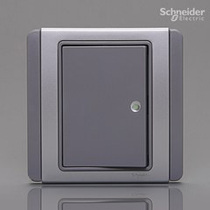Qisheng switch socket panel E3000 silver gray One-position single control with fluorescent indicator switch City series