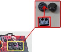 Arcade joystick accessories button Baoli button Another Crown arcade button 0 8 yuan 30 card type button