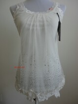 Womens Korean red Cheval 5212 double diamond lace Lace mesh wild camisole base shirt