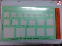 American TIMELY Tammy T-47M square tool ruler gem jewelry design hand painted template ruler