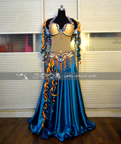 Belly dance suit Russia came to the show and ordered to do 720-degree double oversized swing dress