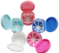 6 false tooth box denture box holder box molars box denture cleaning piece full dentures