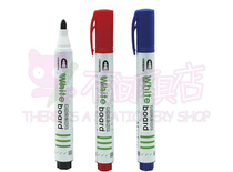 Lotte can add ink white board pen erasable number pen water pen environment friendly and non-toxic pen red blue black color