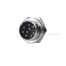New stock GX16-9 Core Air plug socket open pore 16MM case fixing male fit nut