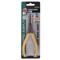 Taiwan Baogong 1PK-706Y yellow cast steel Strong pointed nose pliers imported long nose pliers Tsui pliers round nose pliers