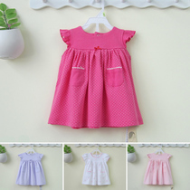 0-1-2 years old baby girl summer dress girl skirt baby skirt summer foreign style dress cotton floral princess dress 3