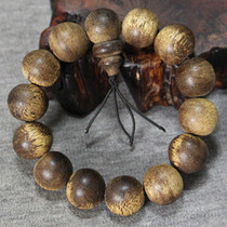 Extremely beautiful appearance ultra-high price West horse submerged old material agarwood bracelet mens Beed handstring collection grade bond price