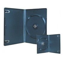 7cm ultra-thin DVD CD box Black Box single disc container rectangular disc box Black film can be inserted