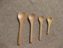 Small wooden spoon wooden soup spoon wooden spoon wooden rice spoon wooden spoon teaspoon kitchen supplies