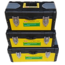 Art engineering plastic Iron toolbox 14 inch 17 inch 21 inch multifunctional tin box household electrician suitcase tool box