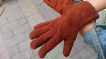 Winter gloves empty flying deer leather gloves are full of thick wool
