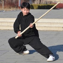 Finishing adult children Shaolin martial arts sticks Performance sticks Brow Stick Exercises Stick White Ralever Red Tassel Gun Stick