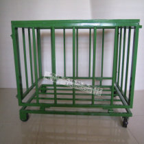 Movable basketball cart folding ball class cart basket football volleyball storage basket pulley large