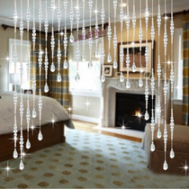 Crystal curtain partition finished curtain crystal bead curtain shoe cabinet porch curtain screen hanging curtain hanging curtain