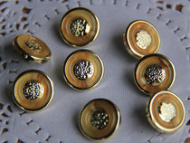 Button Subfashion Windsuit Suit Big Suit Button Plastic Imitation Metal Button 16MM
