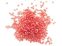DIY large red rice beads 2mm3mm3 6mm silver hearts large red rice beads clothing wedding yarn accessories handmade material