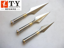 Stainless steel copper Hoop gun head red Ying overlord gun stainless steel martial arts gun head Shaolin gun head traditional training