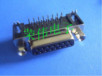 DR-15 curved hole DB15 female seat welding Plate 90 degree DB15 pin socket