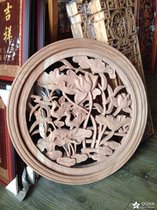 Solid wood carving flowers Density board carving flowers Sculpture flower hanging pieces Special wood carving flowers Sculpture screen valve