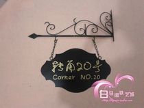 Iron Billboard Door Sign Bracket Brand Store Fashion Features Promotion