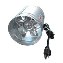 Axial pressurized pipeline fan fresh air system Φ200mm 8 inch Φ150mm 6 inch plant canopy