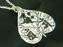 Tang Mizuo Zhen Buddhism Jewelry Sittan Sanskrit Sakyamuni Three Pendant Sanskrit Pendant Sterling Silver