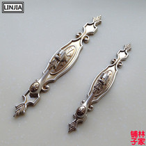 Ancient silver European antique antique retro wardrobe cabinet door drawer handle handle simple furniture pastoral Rice handle 3312