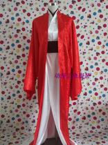 (Cartoon Protagonist Costume) The black sons basketball barefoot is in the same red white ancient style cosplay